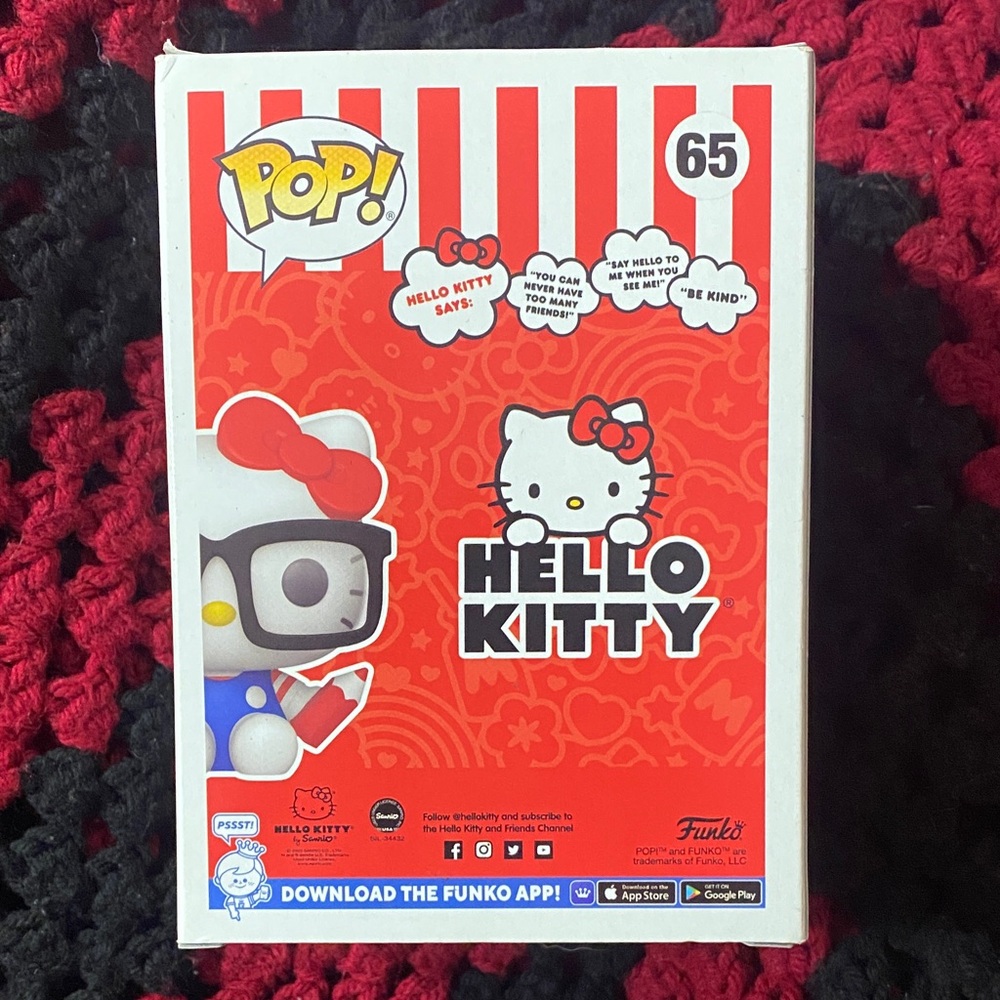 Funko Hello Kitty Flocked Figure with Red Bow - Picture 3 of 4